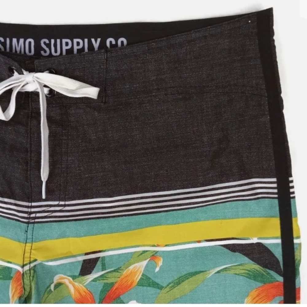 Mossimo Board Shorts Swim Trunks Mens 38 x 10.5 Pocket Multicolor Drawstring - Picture 4 of 4
